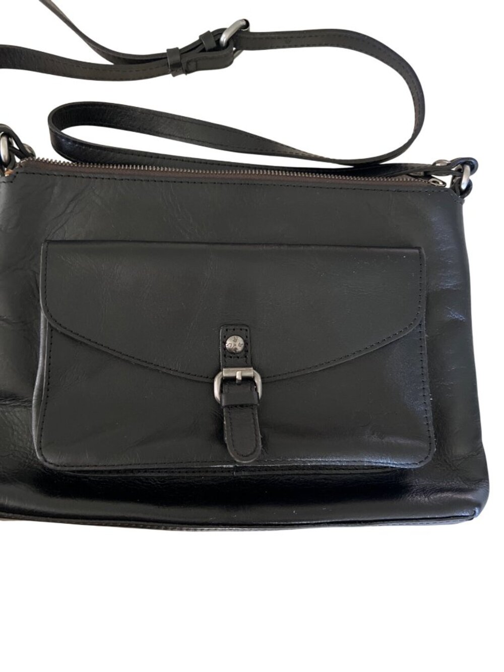 Patricia Nash Kirby crossbody black leather purse - Picture 2 of 11